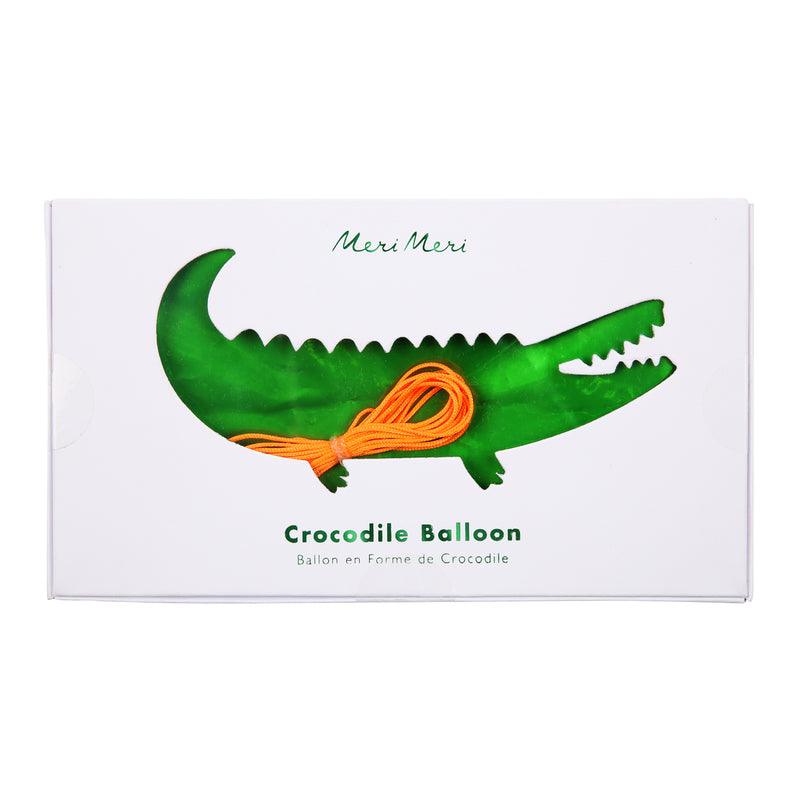 Krokodil Folienballon von Meri Meri