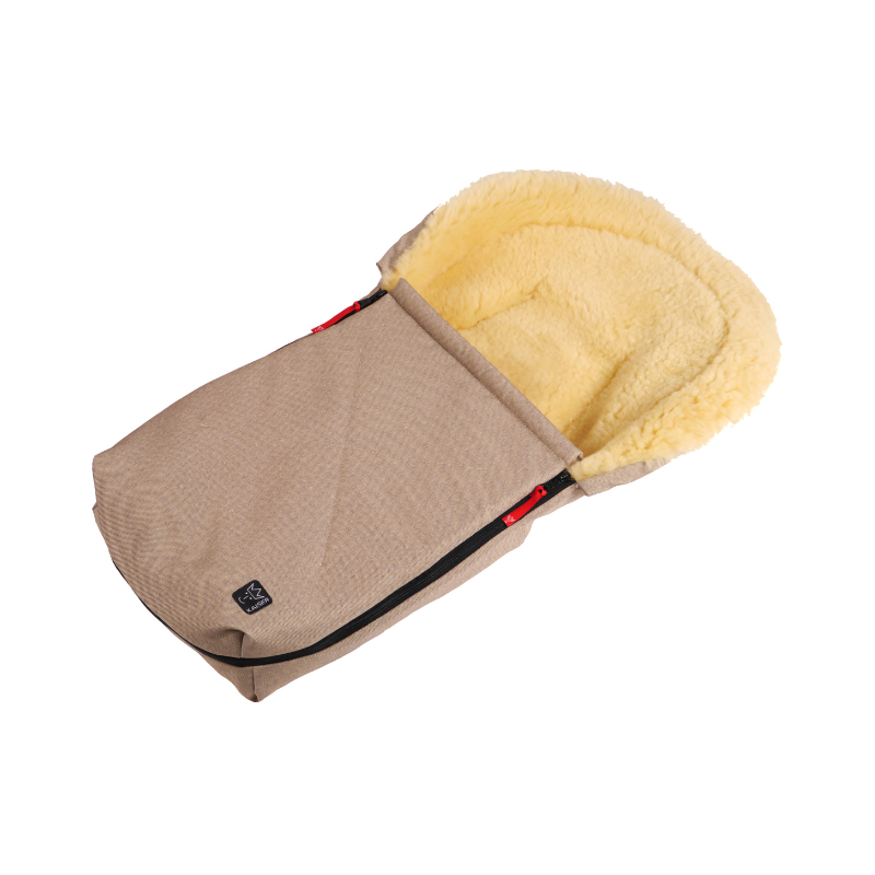 Kaiser  Lammfell Fusssack 'Emma' für Babyschale/Babywanne  Sand Melange