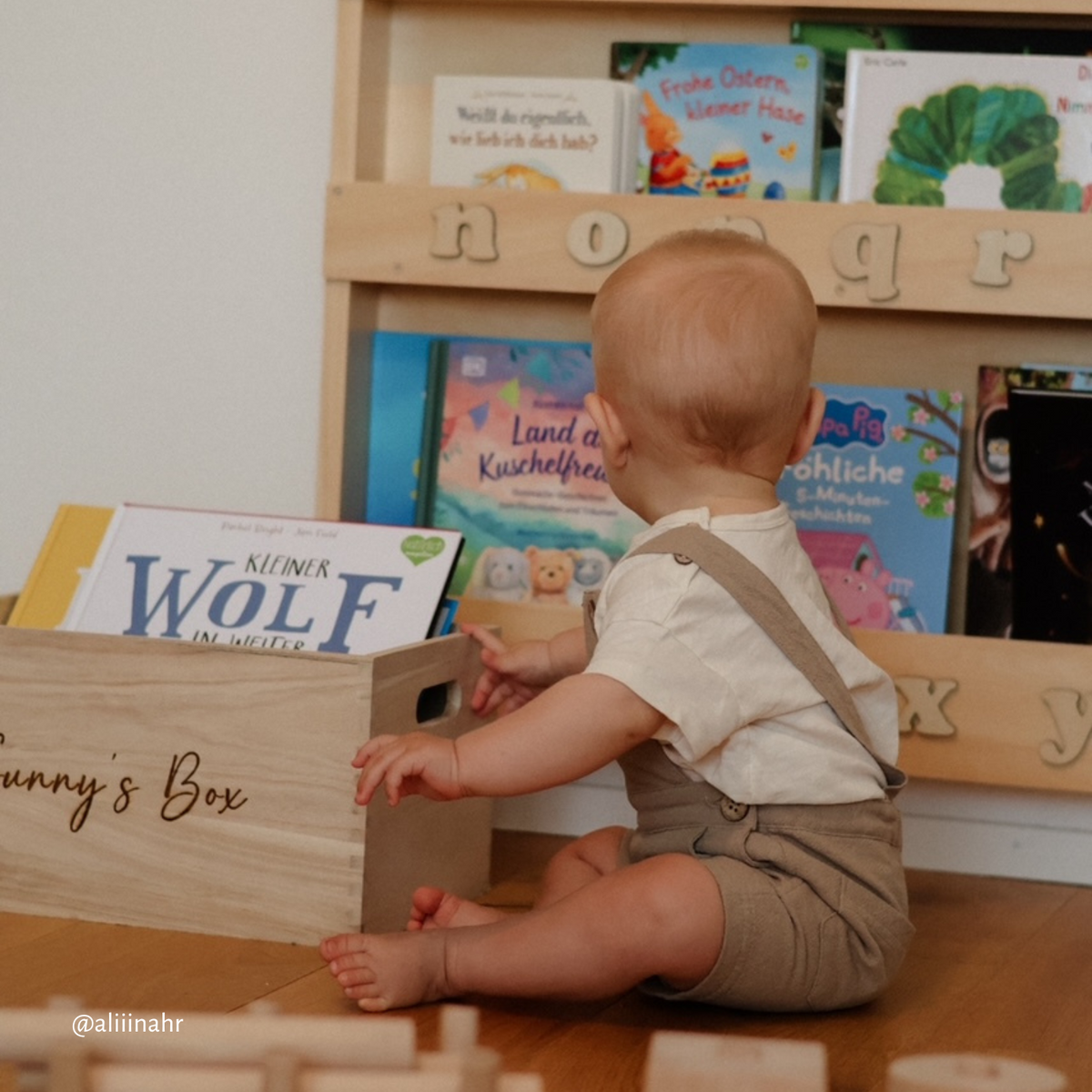 Tidy Books Bücherregal Natural mit 3D Alphabet - Online MY SNOWFLAKE