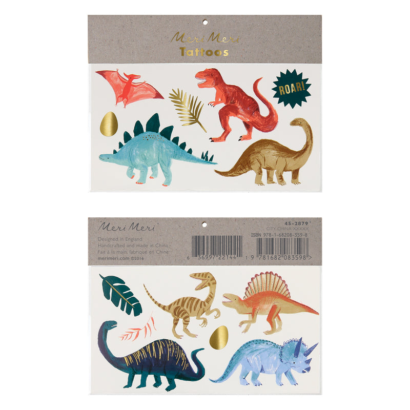Dino Kinder-Tattoos von Meri Meri