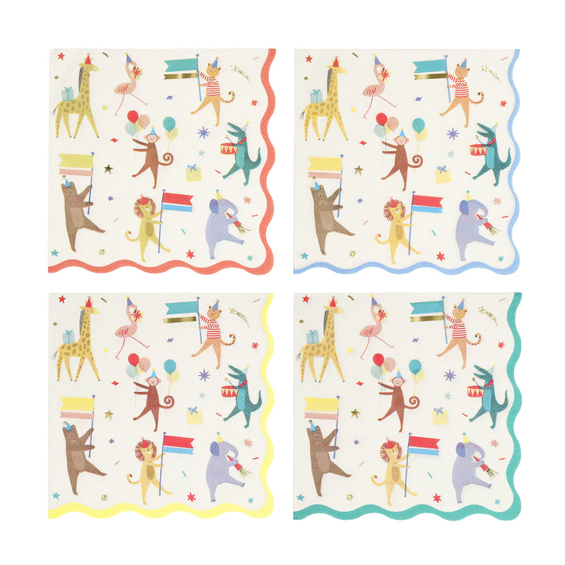 Servietten mit Tiermotiven von Meri Meri
