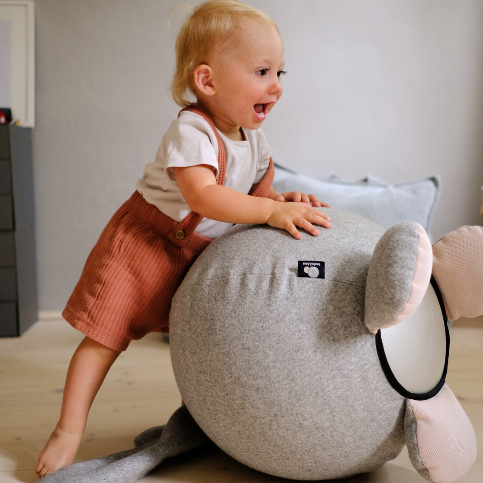 Bada & Bou Jumping Bunny Grey Melange