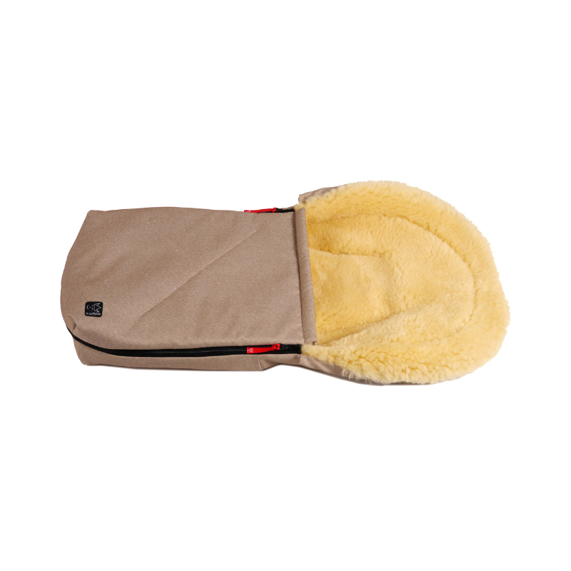 Kaiser  Lammfell Fusssack 'Emma' für Babyschale/Babywanne  Sand Melange