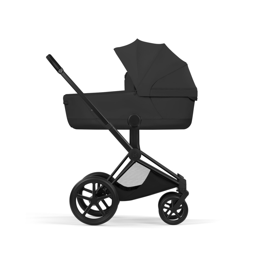Cybex PRIAM Comfort Ensemble complet Matt Black avec nacelle Sepia Black