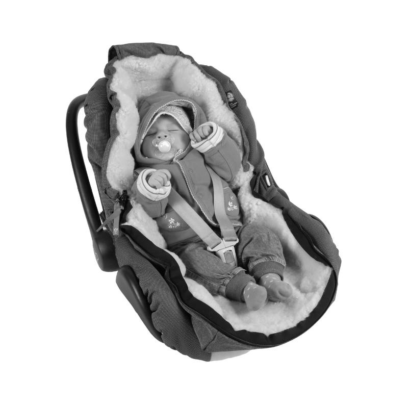 Kaiser  Lammfell Fusssack 'Emma' für Babyschale/Babywanne  Sand Melange