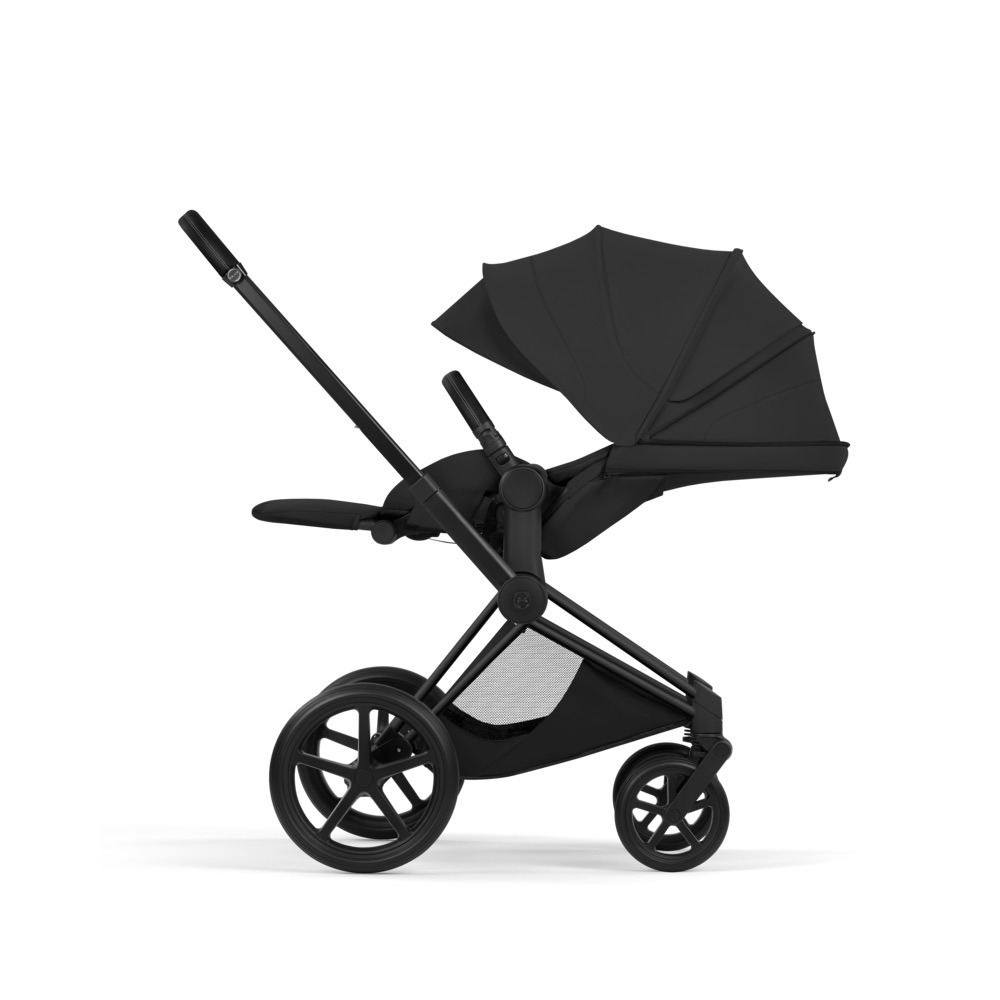 Cybex PRIAM Comfort Ensemble complet Matt Black avec nacelle Sepia Black