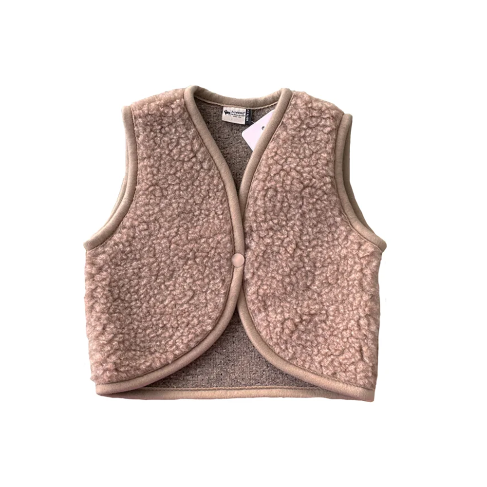 Alwero Gilet en laine pour bébé «LULU» Tan