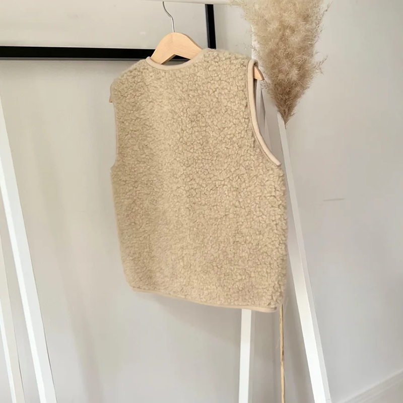 Alwero  Kinder Wollweste 'TYB'  Sand Brown - Online MY SNOWFLAKE