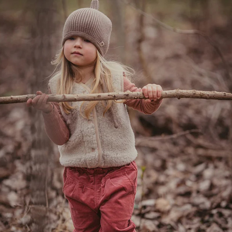 Alwero  Kinder Wollweste 'TYB'  Sand Brown - Online MY SNOWFLAKE
