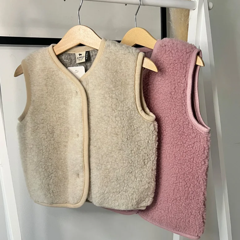 Alwero  Kinder Wollweste 'TYB'  Sand Brown - Online MY SNOWFLAKE