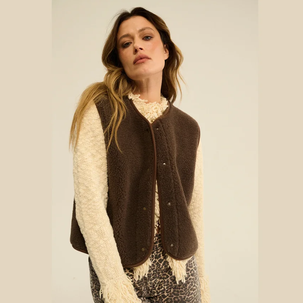 Alwero Adult Wool Vest 'TYB' Choco Martini