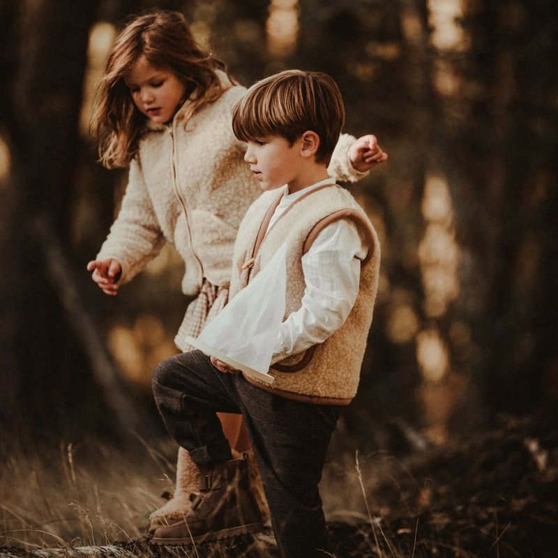 Alwero  Kinder Wollweste 'Alpen'  Beige - Online MY SNOWFLAKE