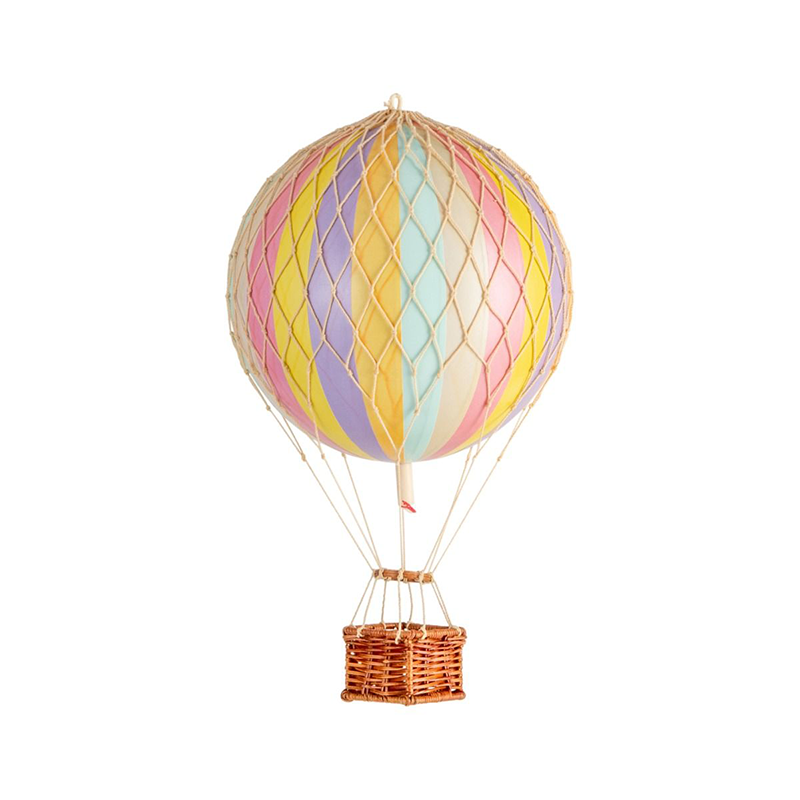 Authentic Models Deko Heissluftballon 'Travel Light' Rainbow Pastell. 