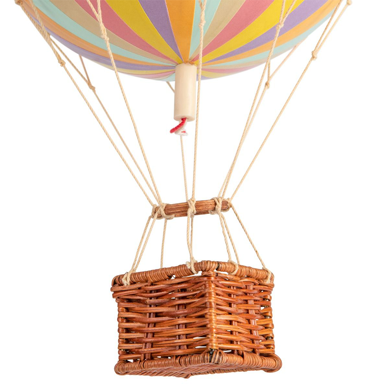 Korb vom Authentic Models Deko Heissluftballon 'Travel Light' Rainbow Pastell. 