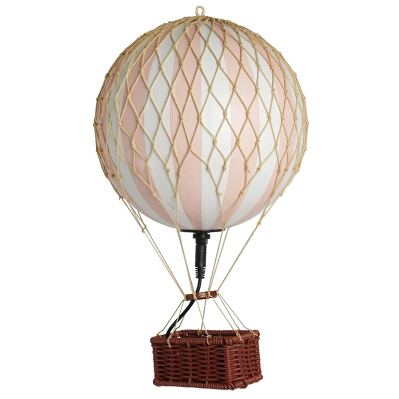 Authentic Models Ballon décoratif LED moyen «Travels Light» Rose clair