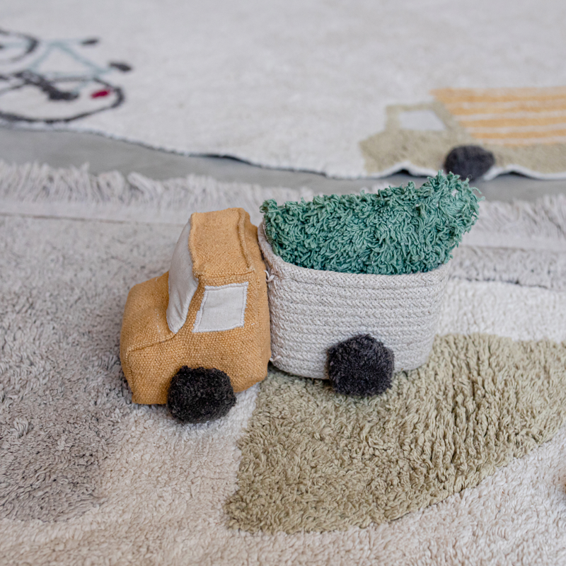 Lorena Canals Mini Körbe 'Truck' 2er Set Vintage Blue/Honey