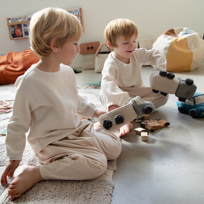 Lorena Canals Mini Körbe 'Truck' 2er Set Vintage Blue/Honey