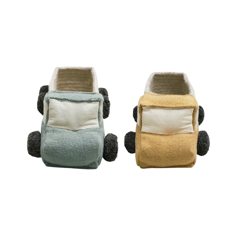 Lorena Canals Mini Körbe 'Truck' 2er Set Vintage Blue/Honey