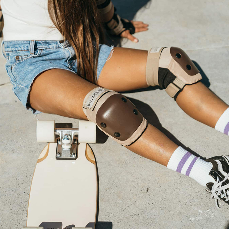 Banwood Knieschoner fürs Skateboarden in Creme 
