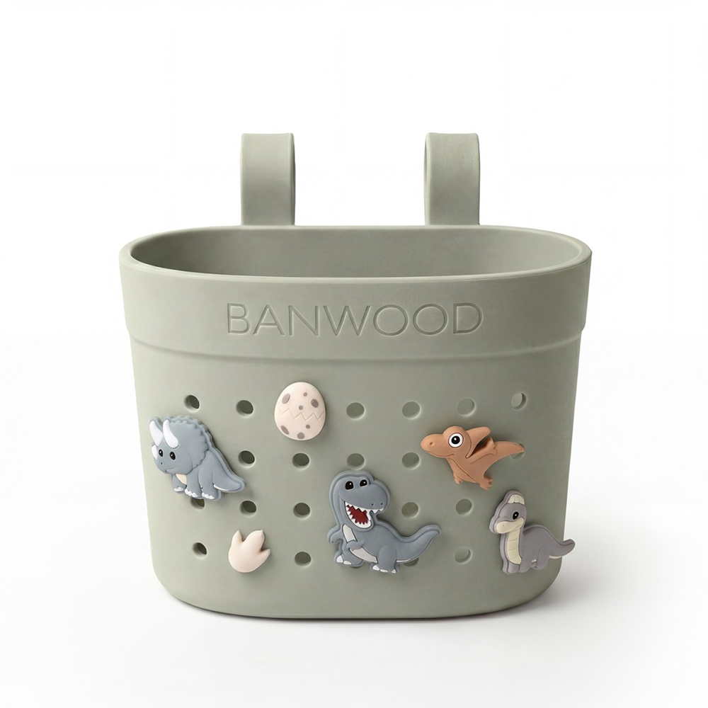 Banwood Basket 'Pin & Ride' Olive