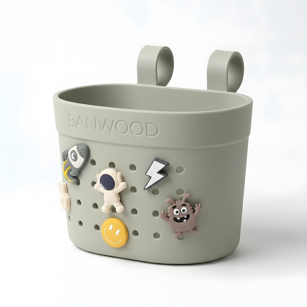 Banwood Basket 'Pin & Ride' Olive