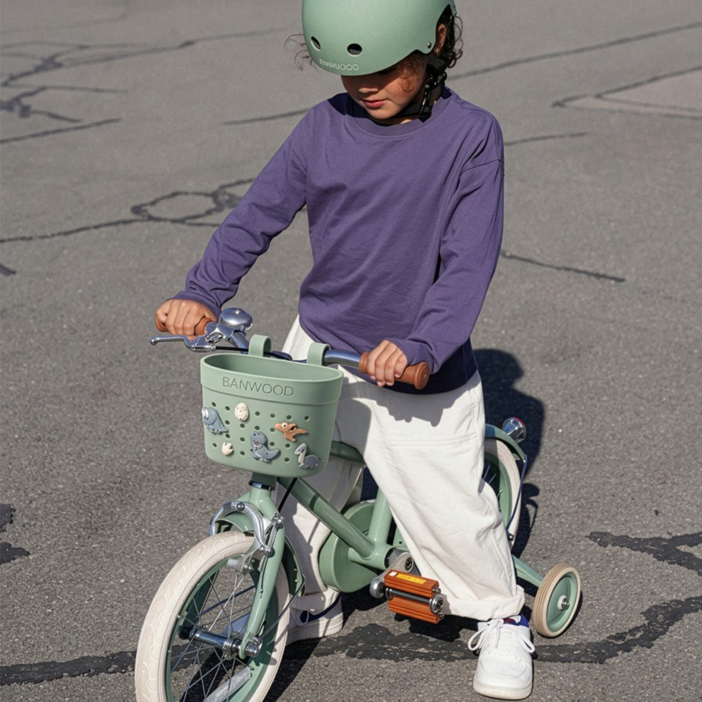 Banwood Basket 'Pin & Ride' Olive