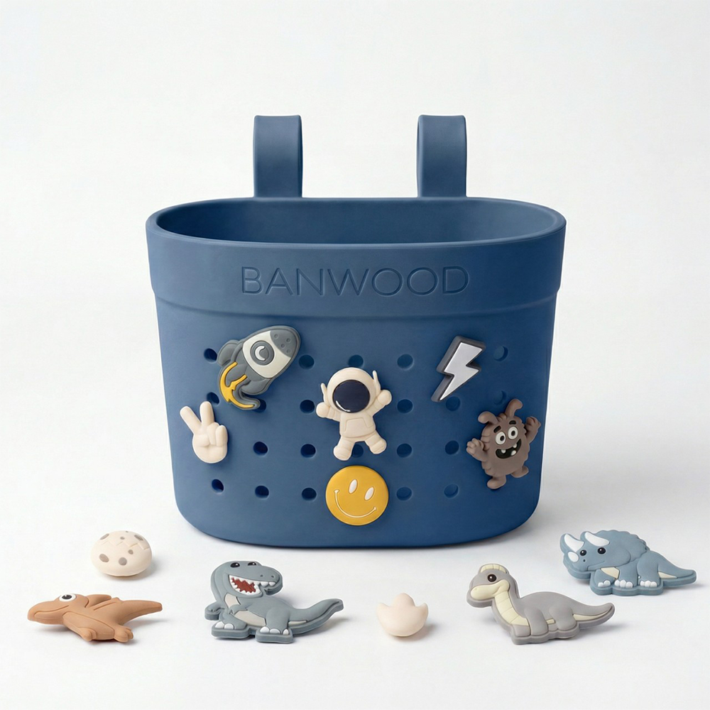 Banwood 'Pin & Ride' Basket - Deep Sea