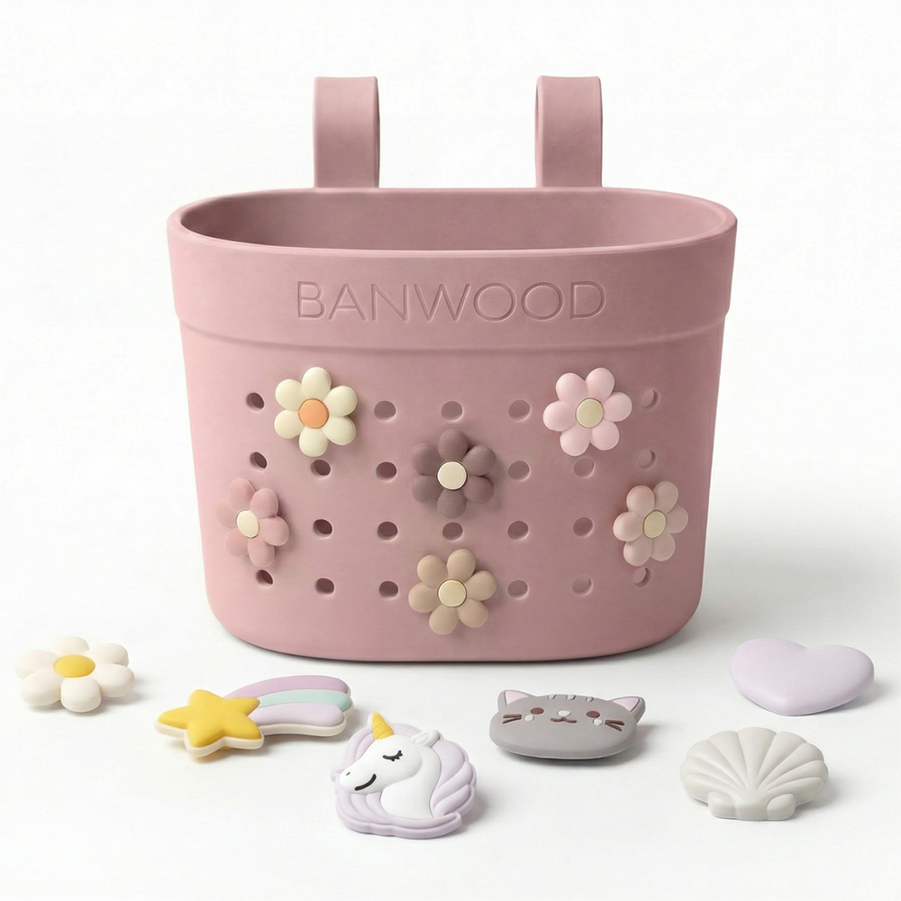 Banwood  Korb 'Pin & Ride' Dusty Rose