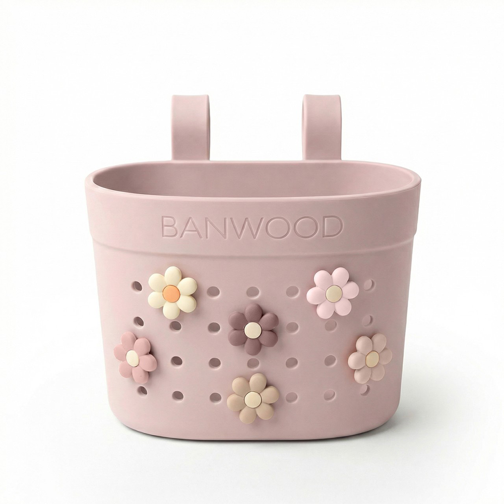 Banwood  Korb 'Pin & Ride' Faded Pink