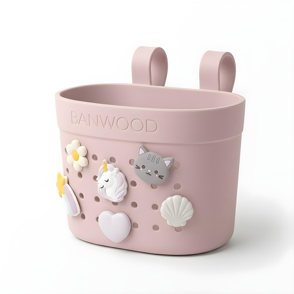 Banwood  Korb 'Pin & Ride' Faded Pink