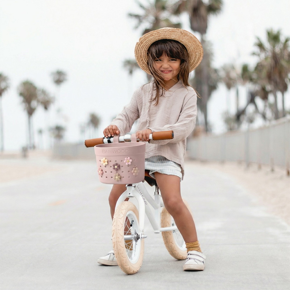 Banwood  Korb 'Pin & Ride' Faded Pink