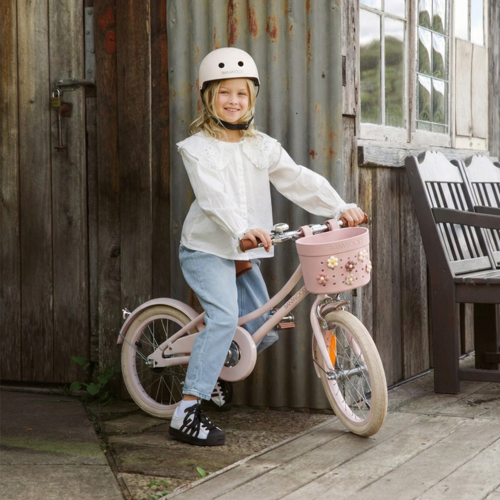 Banwood  Korb 'Pin & Ride' Faded Pink