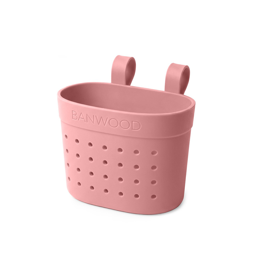 Banwood Panier « Pin & Ride » Framboise