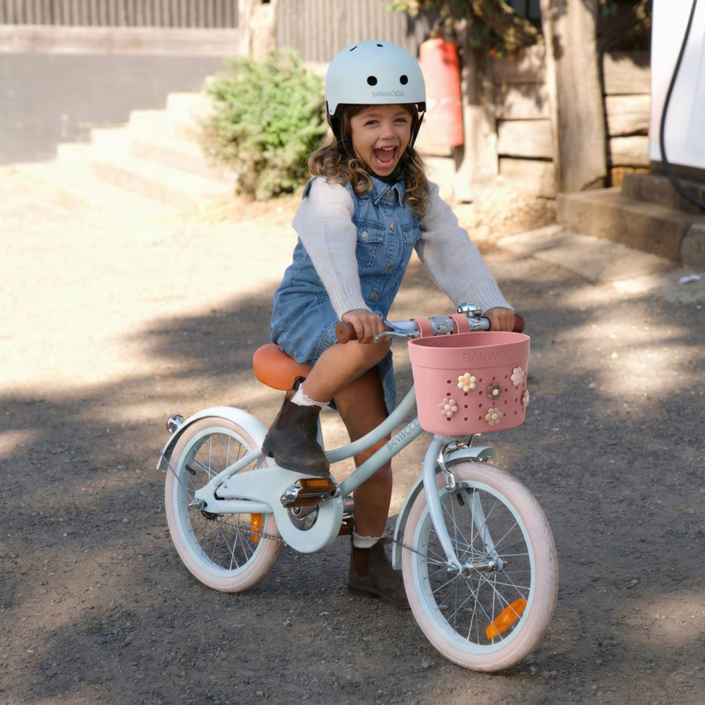 Banwood Panier « Pin & Ride » Framboise