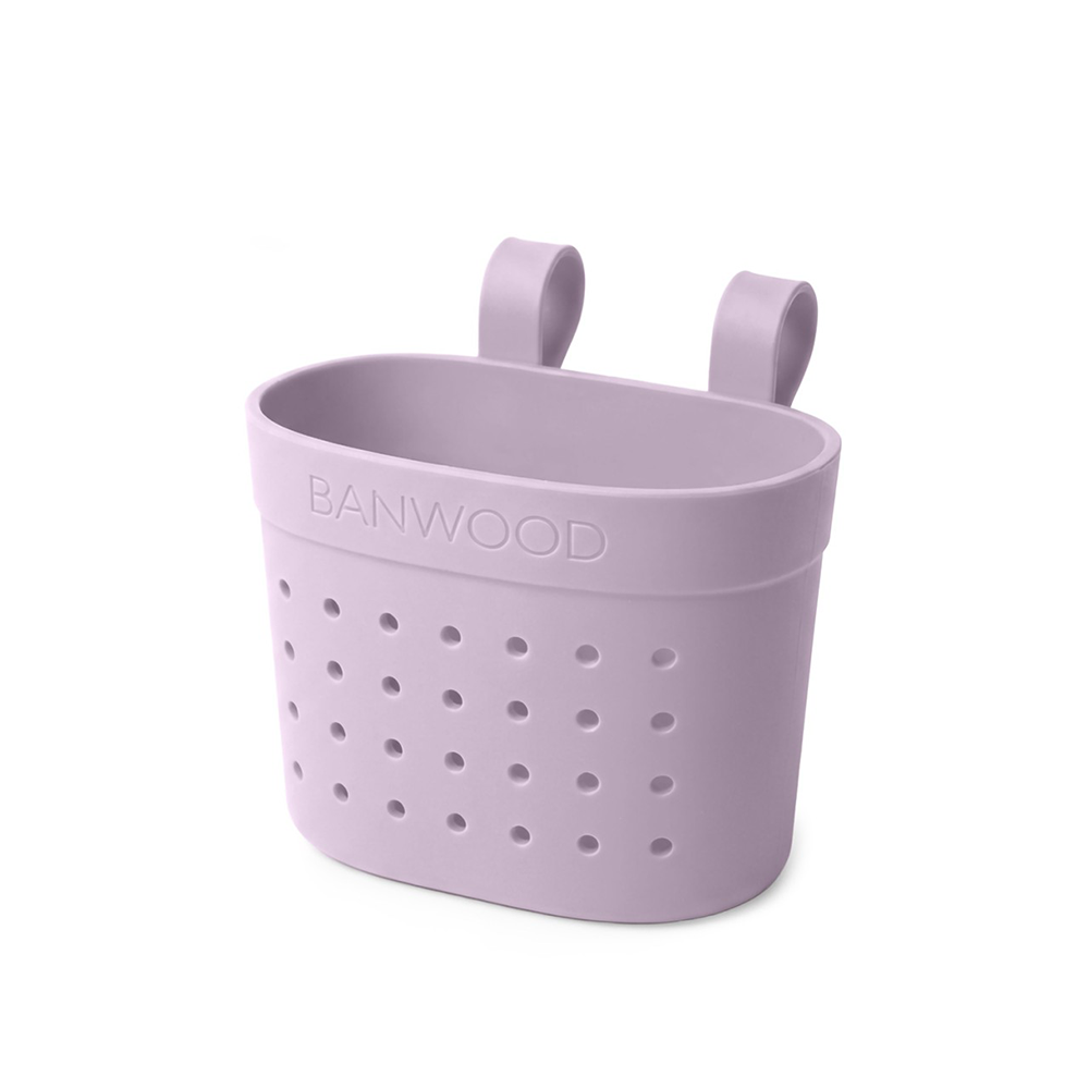 Banwood Basket 'Pin & Ride' Lavender