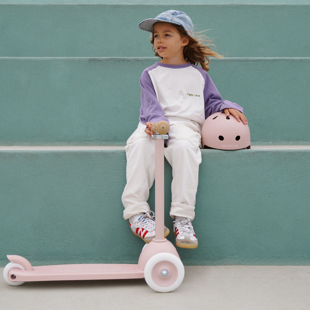 Banwood  Kinderhelm  'Eco' Faded Pink