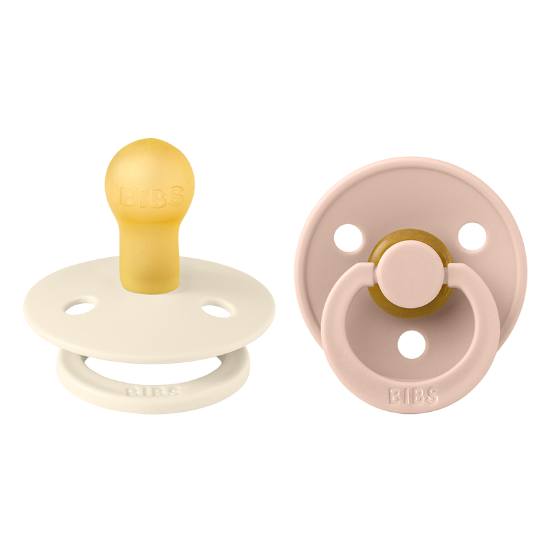 Bibs  Schnuller Naturkautschuklatex Rund 6-12 Monate  Ivory/Blush