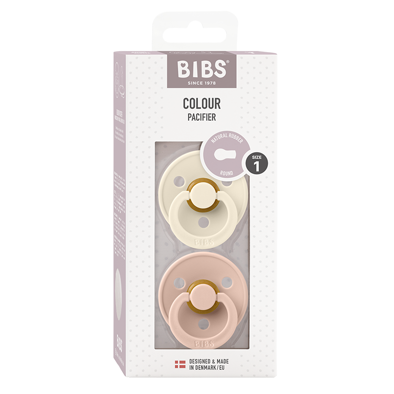 Bibs  Schnuller Naturkautschuklatex Rund 0-6 Monate  Ivory/Blush - Online MY SNOWFLAKE