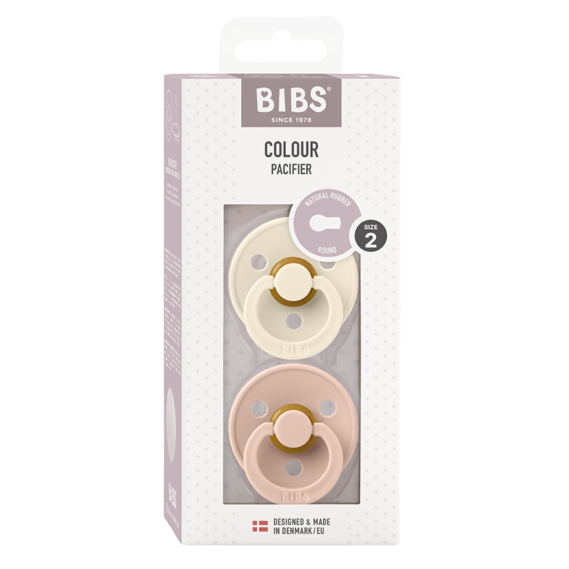 Bibs  Schnuller Naturkautschuklatex Rund 6-12 Monate  Ivory/Blush