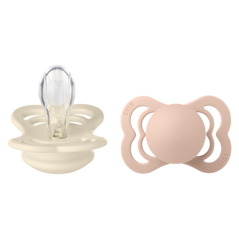 Bibs  Schnuller Supreme Silikon 0-6 Monate  Ivory/Blush - Online MY SNOWFLAKE