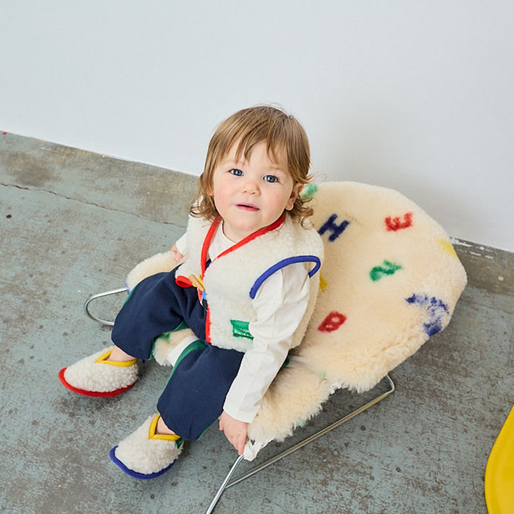 BINIBAMBA Gilet en laine mérinos « Bobo x Bini »