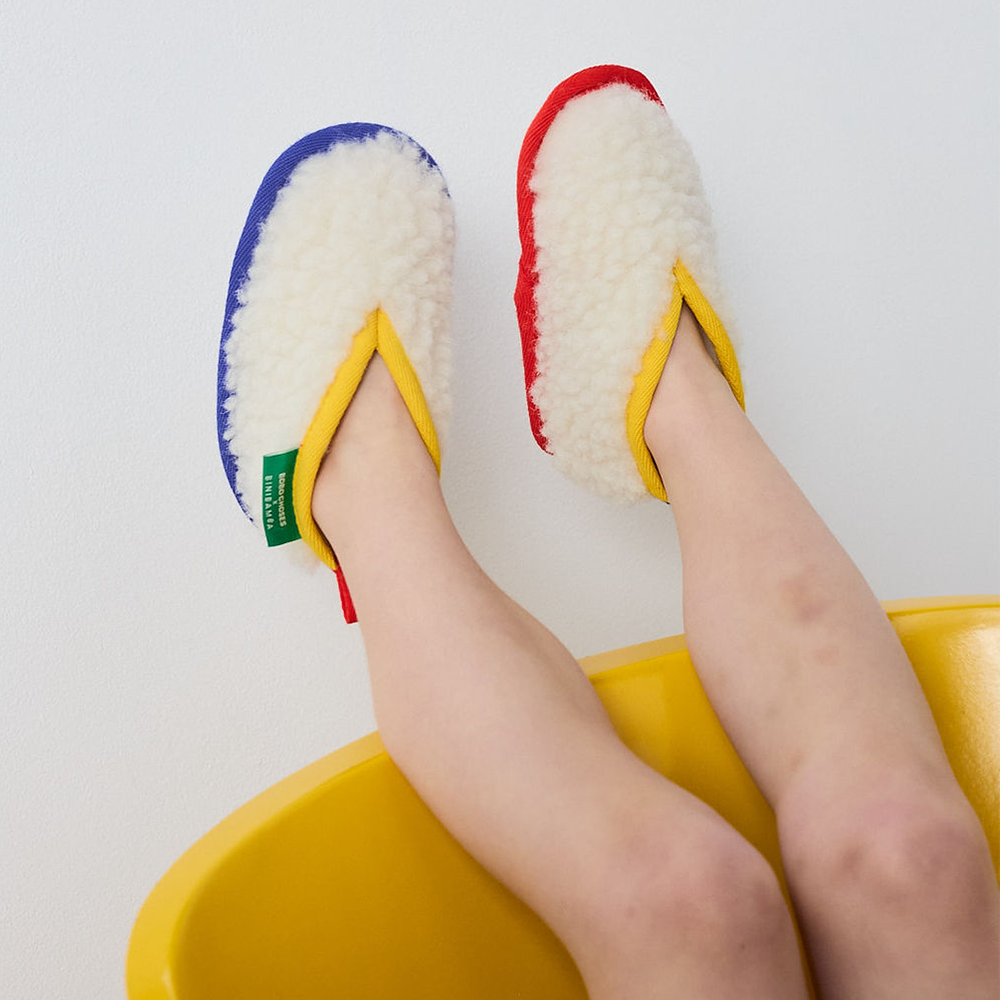 BINIBAMBA Chaussons en laine mérinos 'Bobo x Bini'