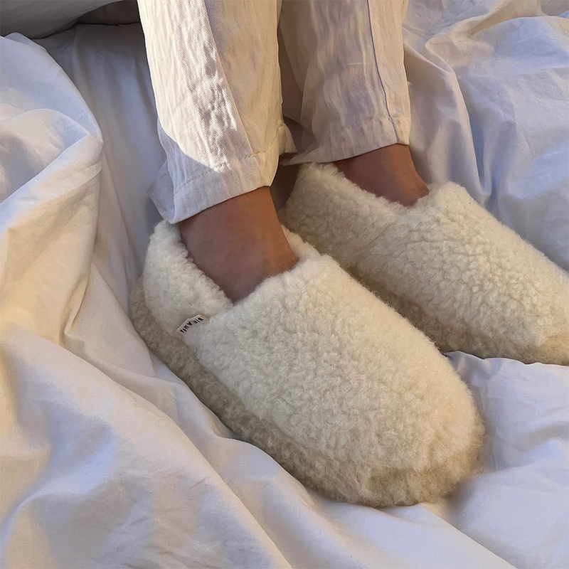 BINIBAMBA Chaussons Mérino « Snuggles » pour Maman Milk