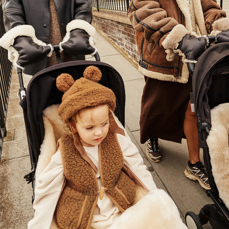 BINIBAMBA  Schaffell Kinderwagen Fusssack  Milk