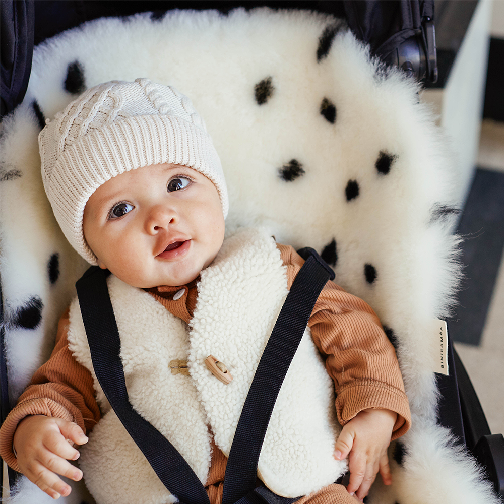 BINIBAMBA Sheepskin Liner for all Harness Systems Dalmatian