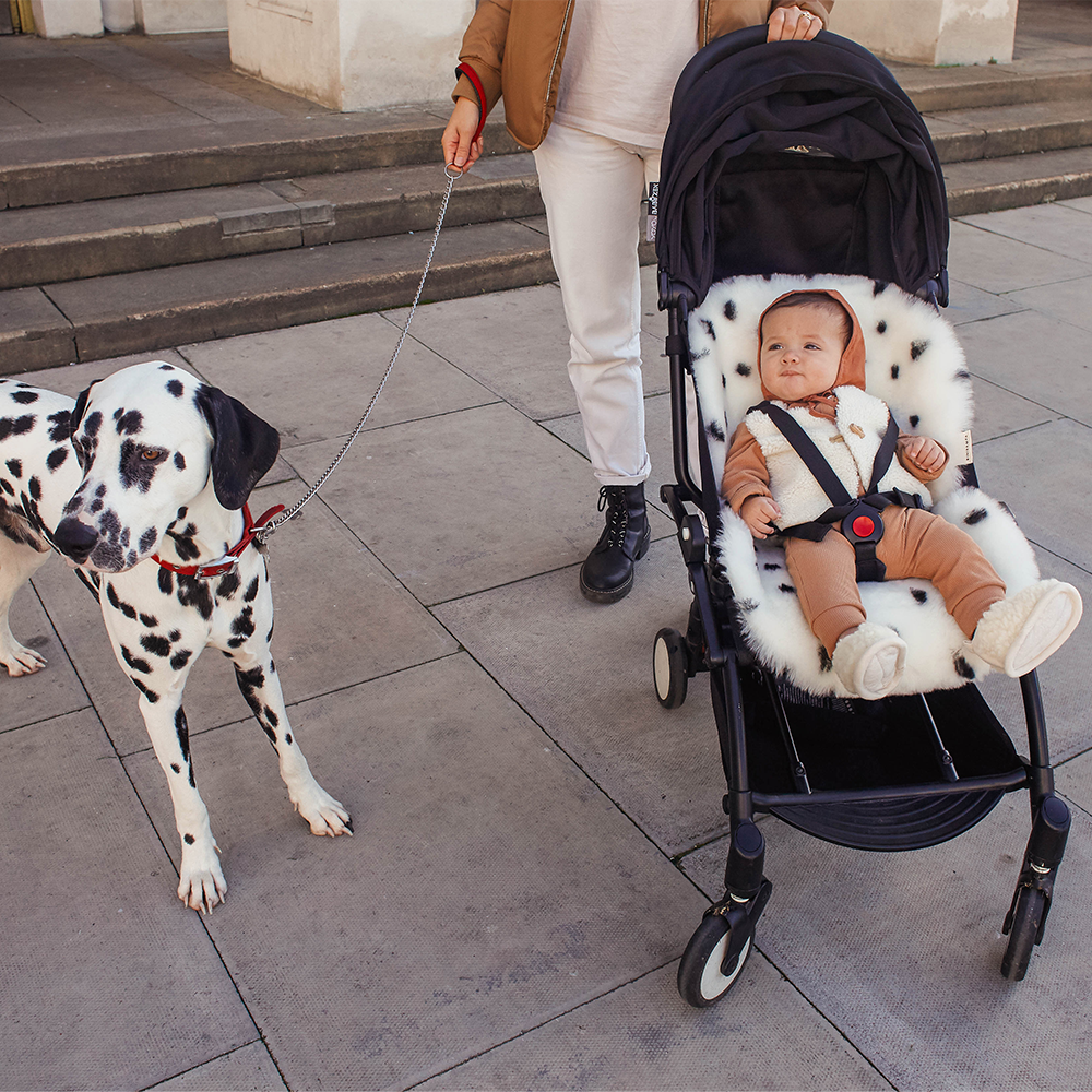 BINIBAMBA Sheepskin Liner for all Harness Systems Dalmatian