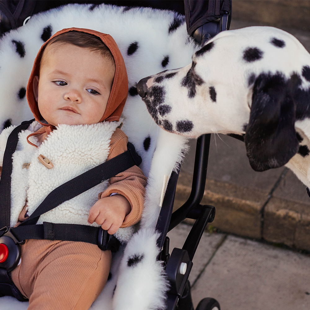 BINIBAMBA Sheepskin Liner for all Harness Systems Dalmatian