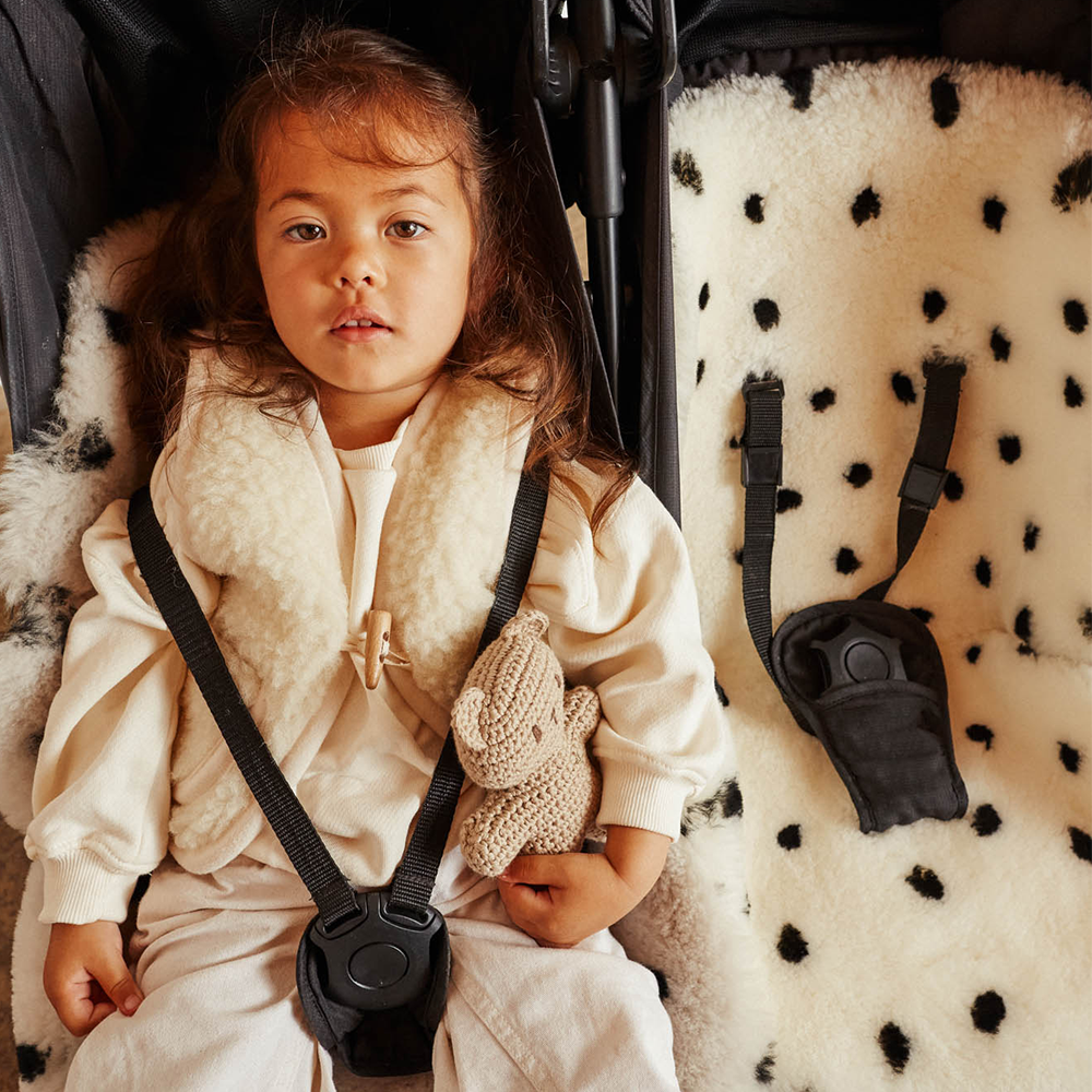 BINIBAMBA Sheepskin Liner for all Harness Systems Dalmatian