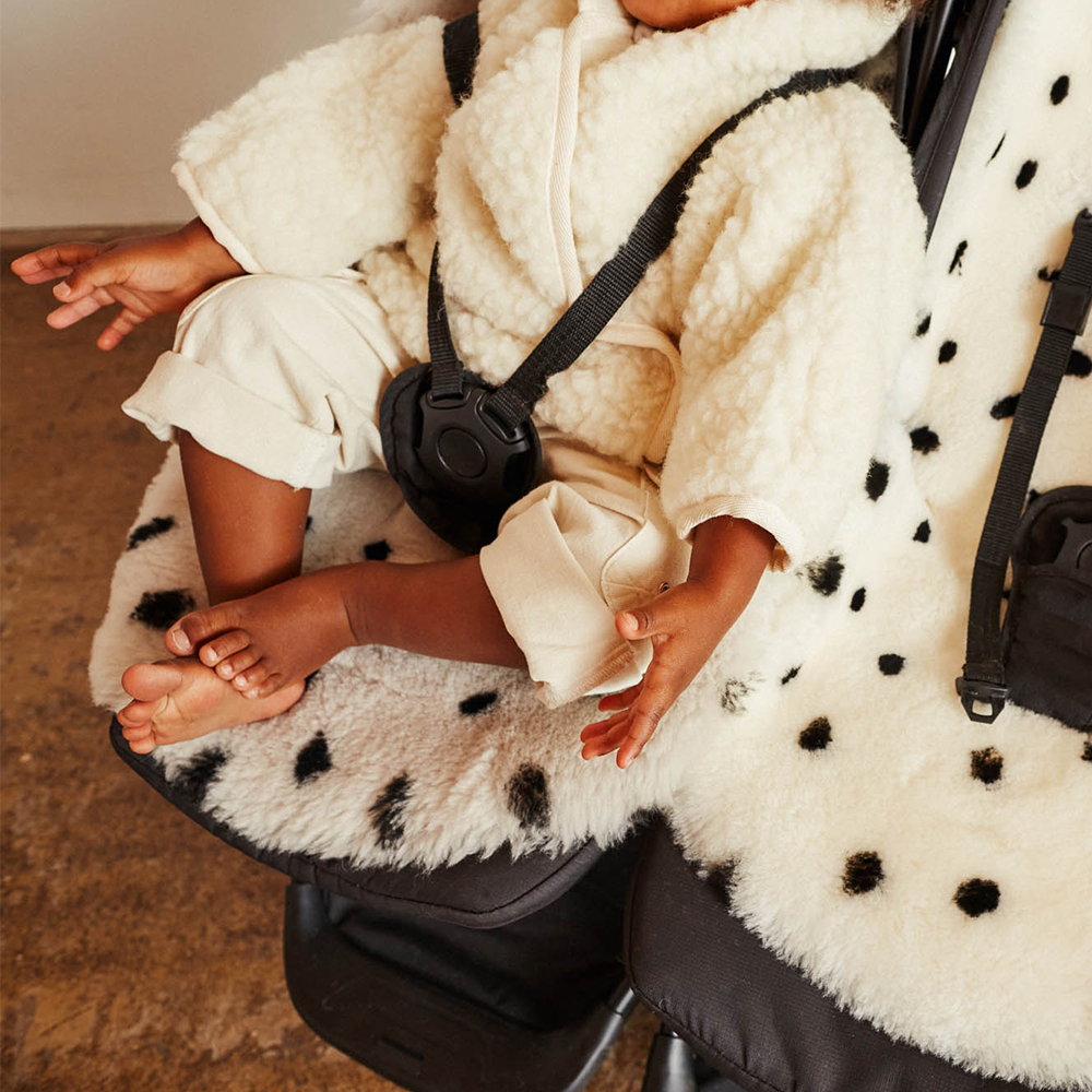 BINIBAMBA Sheepskin Liner for all Harness Systems Dalmatian