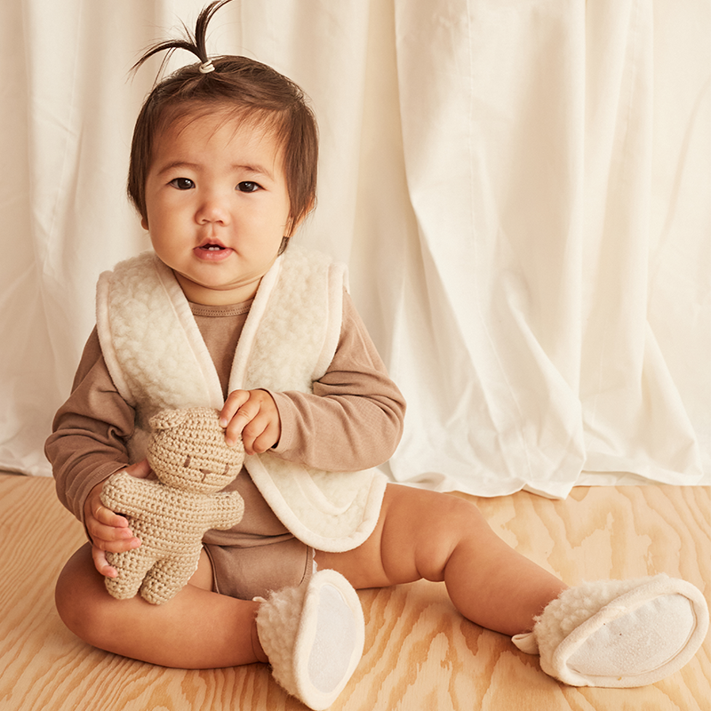 BINIBAMBA  Merino Wollweste  Milk - Online MY SNOWFLAKE